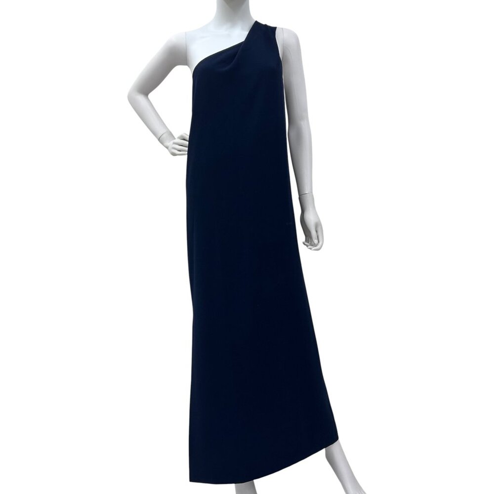 "Sand by Jaleo" Navy One Shoulder Maxi Dress